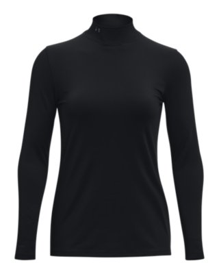 Under Armour Junior ColdGear Fitted Mock Neck Long Sleeve Compression Running Top